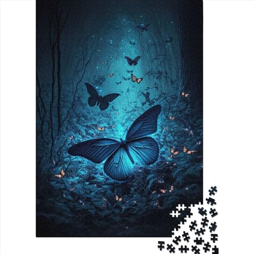 Puzzle für Erwachsene 1000 Schmetterlinge 56 Puzzle für Erwachsene Lernspiel Herausforderung Spielzeug 1000 Teile (75x50cm) von QASEYIPV