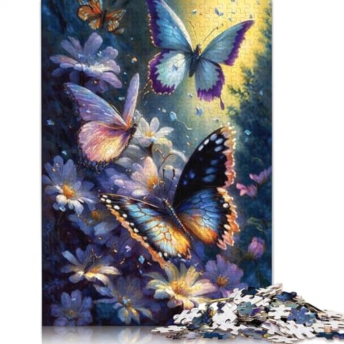 Puzzle für Erwachsene 1000 Teile Art Butterfly Holzpuzzle für Erwachsene und Jugendliche Wohnkultur Puzzle Spielzeug 1000 Teile (75x50cm) von QASEYIPV