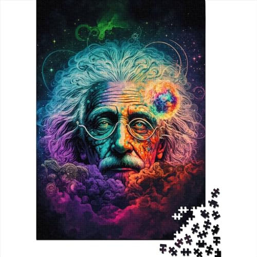 Puzzle für Erwachsene 1000 Teile Cosmic Genius Papierpuzzle für Erwachsene Lernspiel Herausforderung Spielzeug 1000 Teile (38x26cm) von QASEYIPV
