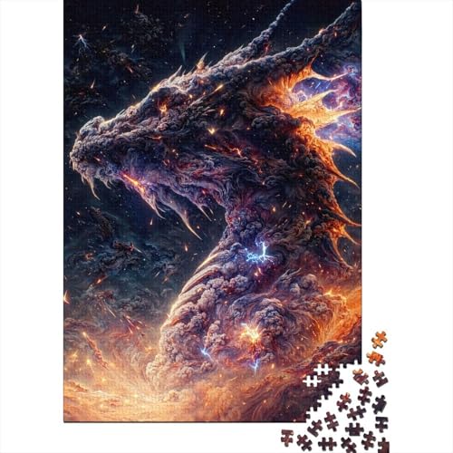 Puzzle für Erwachsene 1000 Teile Der Regenbogendrache Puzzle Puzzle für Erwachsene Lernspiel Herausforderung Spielzeug 1000 Teile (38x26cm) von QASEYIPV