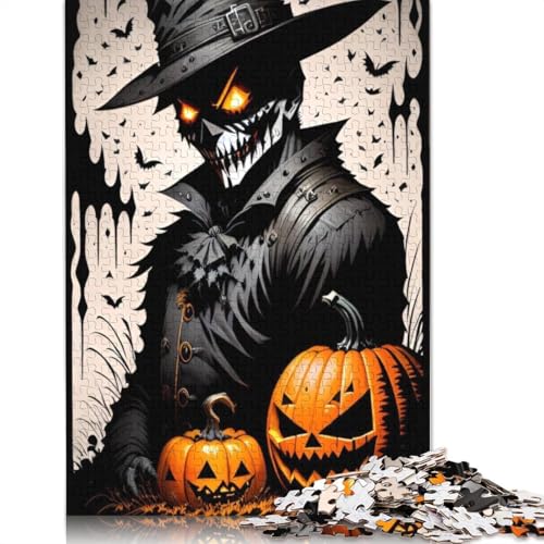 Puzzle für Erwachsene 1000 Teile Kürbis Teufel Papier Puzzle für Erwachsene Nachhaltige Puzzlespiele Halloween-Geschenke 1000 Teile (38x26cm) von QASEYIPV
