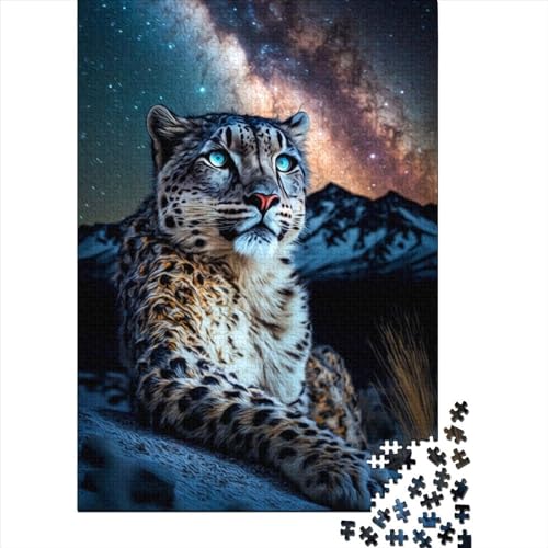 Puzzle für Erwachsene 1000 Teile Leopard 2 Holzpuzzle für Erwachsene Lernspiel Herausforderung Spielzeug 1000 Teile (75x50cm) von QASEYIPV