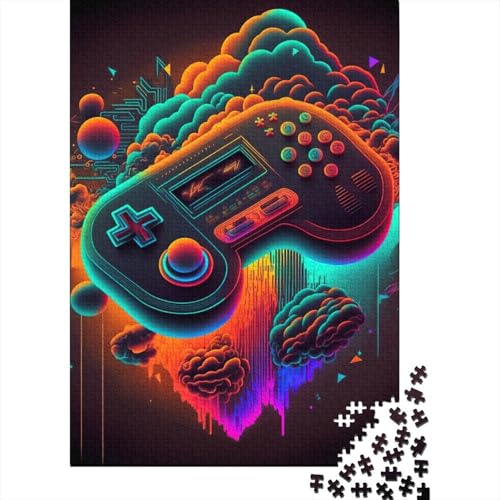 Puzzle für Erwachsene 1000 Teile Neon Game Puzzle Puzzle für Erwachsene Lernspiel Herausforderung Spielzeug 1000 Teile (38x26cm) von QASEYIPV