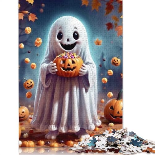Puzzle für Erwachsene 1000 Teile Netter Geist Holzpuzzle für Erwachsene und Jugendliche Wohnkultur Puzzle Spielzeug 1000 Teile (75x50cm) von QASEYIPV