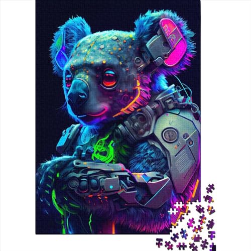 Puzzle für Erwachsene 1000 Teile Panda Cyber Puzzle für Erwachsene Lernspiel Herausforderung Spielzeug 1000 Teile (38x26cm) von QASEYIPV