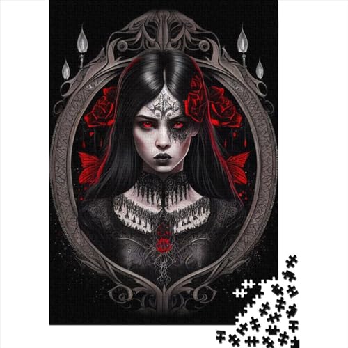 Puzzle für Erwachsene 1000 Teile Prinzessin der Finsternis Papierpuzzle für Erwachsene Lernspiel Herausforderung Spielzeug 1000 Teile (38x26cm) von QASEYIPV