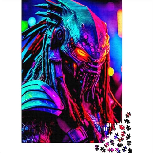 Puzzle für Erwachsene 1000 Teile Punk Predator Puzzle Puzzle für Erwachsene Lernspiel Herausforderung Spielzeug 1000 Teile (75x50cm) von QASEYIPV