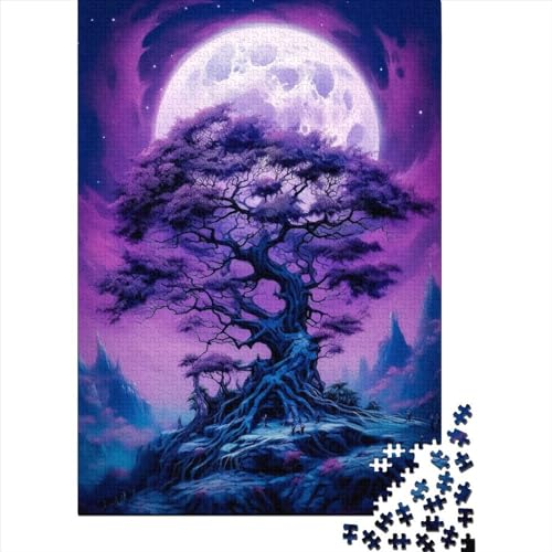 Puzzle für Erwachsene 1000 Teile kosmischer Lebensbaum Erwachsenenpuzzle Lernspiel Herausforderung Spielzeug 1000 Teile (75x50cm) von QASEYIPV