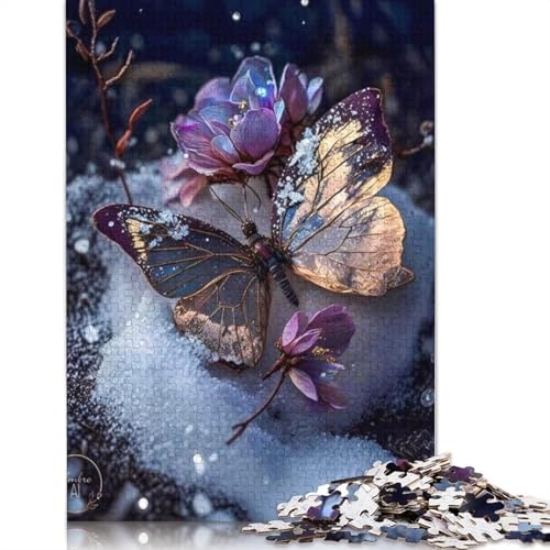 Puzzle für Erwachsene 1000 Teile künstlerisches Schmetterlings-Puzzle für Erwachsene Lernspiel Herausforderung Spielzeug 1000 Teile (75x50cm) von QASEYIPV