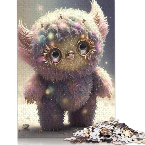 Puzzle für Erwachsene 1000 Teile niedliche Monster Holzpuzzle für Erwachsene Lernspiel Herausforderung Spielzeug 1000 Teile (75x50cm) von QASEYIPV