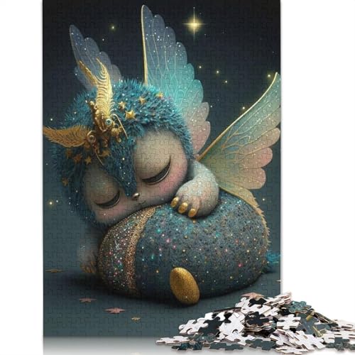 Puzzle für Erwachsene 1000 Teile niedliche Monster Holzpuzzle für Erwachsene nachhaltige Puzzlespiele Halloween-Geschenke 1000 Teile (75x50cm) von QASEYIPV
