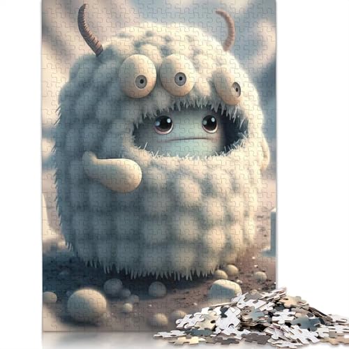 Puzzle für Erwachsene 1000 Teile niedliche Monster Holzpuzzle für Erwachsene und Jugendliche Wohnkultur Puzzle Spielzeug 1000 Teile (75x50cm) von QASEYIPV