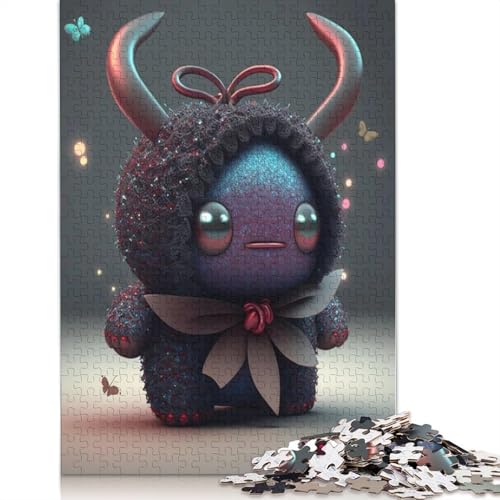 Puzzle für Erwachsene 1000 Teile niedliche Monster Papierpuzzle für Erwachsene und Jugendliche Wohnkultur Puzzle Spielzeug 1000 Teile (38x26cm) von QASEYIPV