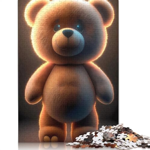 Puzzle für Erwachsene 1000 niedliche Bären Puzzle für Erwachsene Lernspiel Herausforderung Spielzeug 1000 Teile (38x26cm) von QASEYIPV