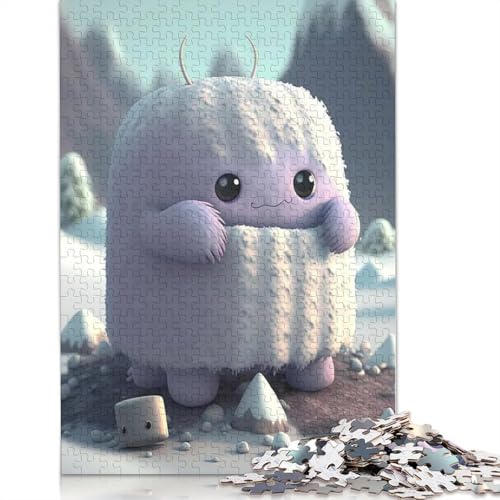 Puzzle für Erwachsene 1000 niedliche Monster Puzzle Erwachsene Puzzle Lernspiel Herausforderung Spielzeug 1000 Teile (38x26cm) von QASEYIPV