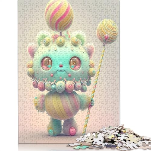 Puzzle für Erwachsene 1000 niedliche Monster Puzzle Erwachsene Puzzle Lernspiel Herausforderung Spielzeug 1000 Teile (38x26cm) von QASEYIPV
