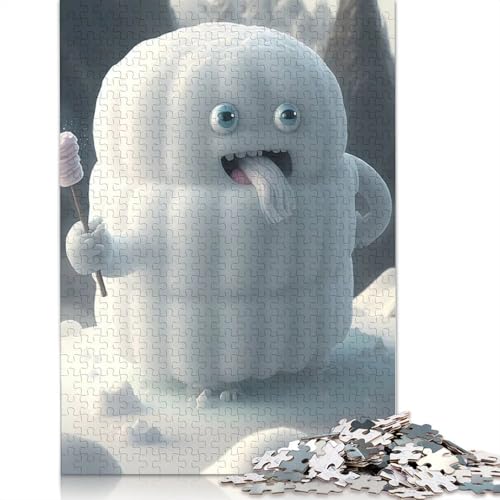 Puzzle für Erwachsene 1000 niedliche Monster Puzzle Erwachsene Puzzle Lernspiel Herausforderung Spielzeug 1000 Teile (75x50cm) von QASEYIPV