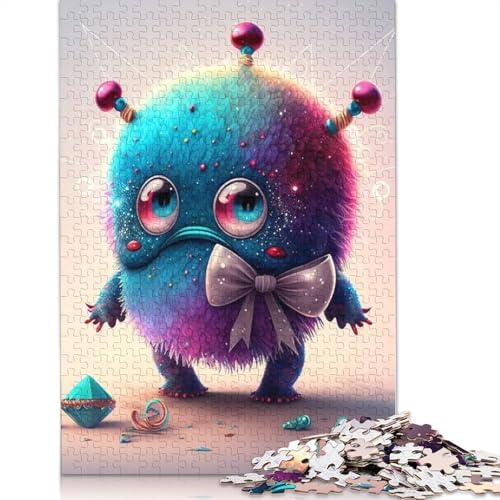 Puzzle für Erwachsene 1000 niedliche Monster Puzzle Erwachsene Puzzle Lernspiel Herausforderung Spielzeug 1000 Teile (75x50cm) von QASEYIPV