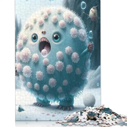 Puzzle für Erwachsene 1000 niedliche Monster Puzzle Erwachsene Puzzle Lernspiel Herausforderung Spielzeug 1000 Teile (75x50cm) von QASEYIPV