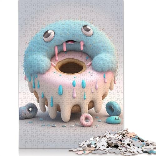 Puzzle für Erwachsene 1000 niedliche Monster Puzzle für Erwachsene Lernspiel Herausforderung Spielzeug 1000 Teile (38x26cm) von QASEYIPV
