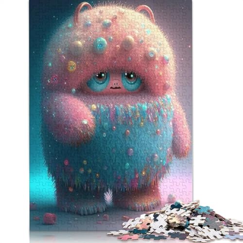 Puzzle für Erwachsene 1000 niedliche Monster Puzzle für Erwachsene Lernspiel Herausforderung Spielzeug 1000 Teile (38x26cm) von QASEYIPV