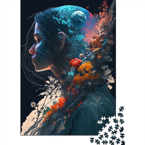 Puzzle für Erwachsene Göttin der Welt Holzpuzzle für Teenager Geschenke Wohnkultur Puzzle Spielzeug 1000 Teile (75x50cm) von QASEYIPV