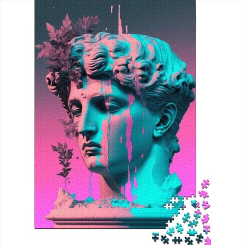 Puzzle für Erwachsene und Jugendliche Vaporwave Aesthetics Puzzle für Erwachsene und Jugendliche Familienspiel 1000 Teile (75x50cm) von QASEYIPV