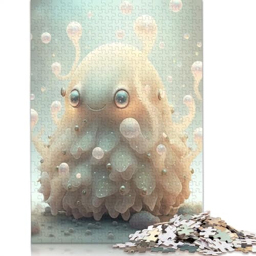 Puzzle für Erwachsene und Teenager, Niedliche Monster, Spiel für Familien von Erwachsenen und Teenagern, 1000 Teile (38x26cm) von QASEYIPV