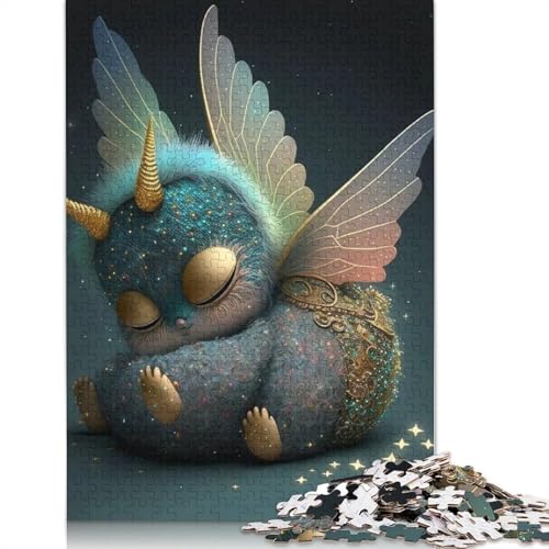 Puzzle mit 1000 Teilen, niedliche Monster, Holzpuzzle für Jugendliche, lustige Puzzle, 1000 Teile (75 x 50 cm) von QASEYIPV