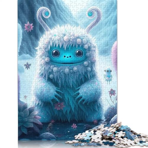Puzzle mit 1000 Teilen, niedliche Monster, Papierpuzzle für Jugendliche, lustige Puzzle, 1000 Teile (38 x 26 cm) von QASEYIPV