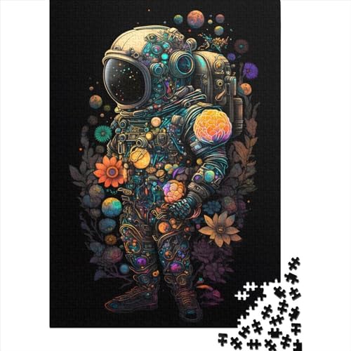 Puzzle mit 1000 Teilen, stilisierter Astronaut, für Erwachsene, Jugendliche ab 12 Jahren, 1000 Teile (38 x 26 cm) < von QASEYIPV