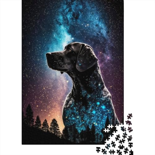 Puzzle mit 1000 Teilen Deutscher Braco für Erwachsene, Puzzle für Erwachsene, Heimdekoration, Spielzeug, 1000 Teile (38 x 26 cm) von QASEYIPV