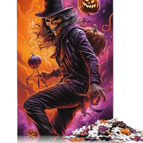 Puzzle mit 1000 Teilen Kürbis und Teufel für Erwachsene, Lernspielzeug, 1000 Teile (38 x 26 cm) von QASEYIPV