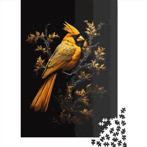 Puzzle mit 1000 Teilen aus Holz, Motiv: Goldener Kardinal, für Erwachsene, 75 x 50 cm. Puzzle mit 1000 Teilen aus Holz, Motiv: Goldener Kardinal, für Erwachsene, 75 x 50 cm. von QASEYIPV