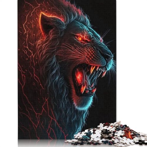 Puzzle mit 1000 Teilen für Erwachsene, aus Papier, pädagogisch, Herausforderung, 1000 Teile (38 x 26 cm) von QASEYIPV