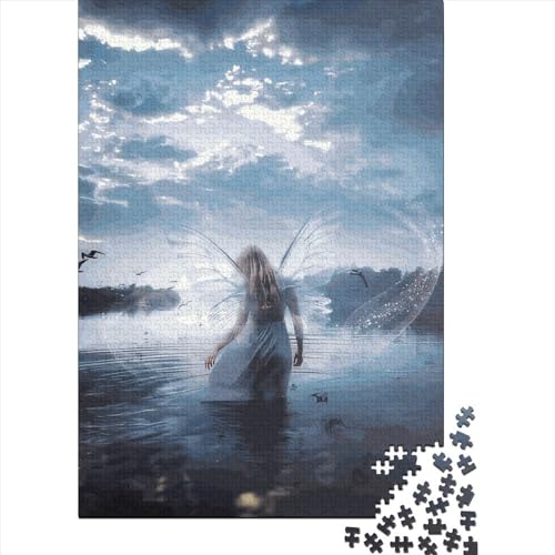 Puzzle mit 1000 Teilen für Erwachsene und Holzpuzzle, pädagogisches Spiel (38 x 26 cm) von QASEYIPV