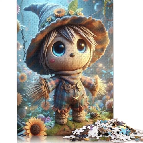 Puzzle mit 1000 Teilen niedliche Vogelscheuchen, Weihnachtsgeschenke, Papierpuzzle für Teenager, lustige Puzzles mit 1000 Teilen (38 x 26 cm) von QASEYIPV