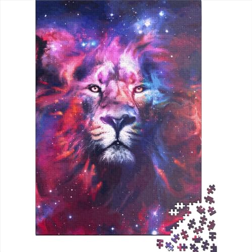 Quadratisches Puzzle, 1000 Teile, Löwennebel, für Erwachsene, Holzpuzzle, Lernspiel, 1000 Teile (38 x 26 cm) von QASEYIPV