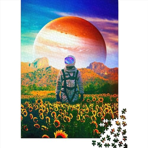 Quadratisches Puzzle, 1000 Teile, der immerwährende Verlorene für Erwachsene, Holzpuzzle, pädagogisches Spielzeug, 1000 Teile (38 x 26 cm) von QASEYIPV