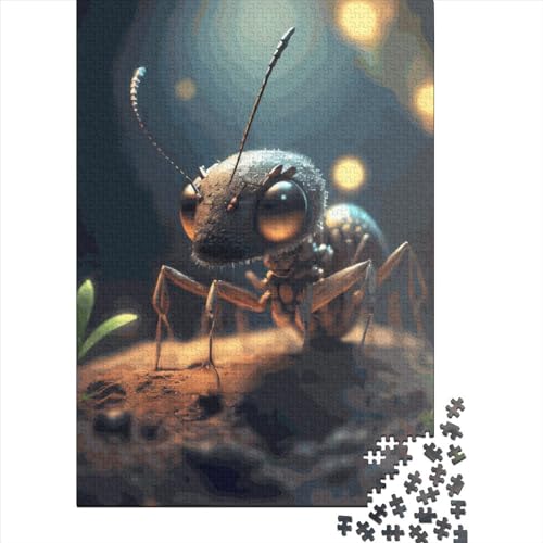 Quadratisches Puzzle 1000 Teile "Ameisen Leben" für Erwachsene und Holzpuzzle, Lernspiel, Herausforderung Spielzeug, 1000 Teile (38 x 26 cm) von QASEYIPV
