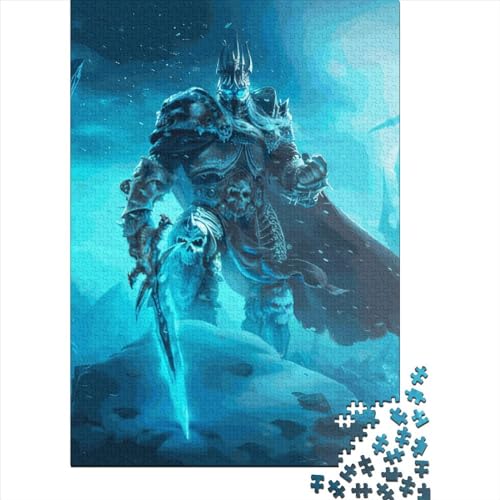 Quadratisches Puzzle mit 1000 Teilen des Lichkönigs für Erwachsene und Holzpuzzle, pädagogisches Spiel, Herausforderungsspielzeug, 1000 Teile (38 x 26 cm) von QASEYIPV