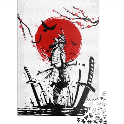 Quadratisches japanisches Samurai-Puzzle, 1000 Teile, für Erwachsene, Holzpuzzle, herausforderndes Spiel, 1000 Teile (38 x 26 cm) von QASEYIPV