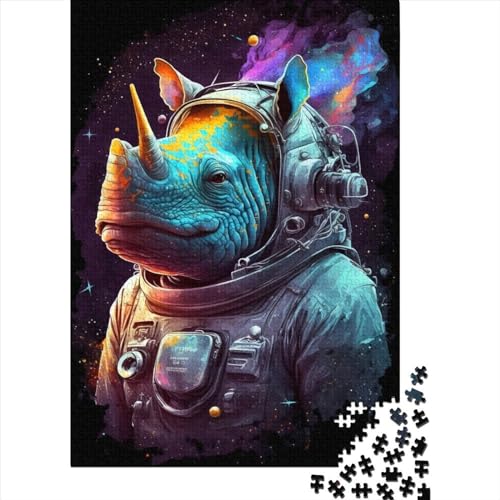 Rhino Legend Puzzle 1000 Teile für Erwachsene, Puzzle für Erwachsene, Halloween-Geschenk ab 14 Jahren, 1000 Teile (75x50cm) von QASEYIPV