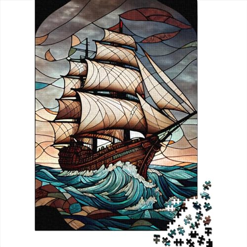 Sailor Journey Holzpuzzle für Erwachsene, 75 x 50 cm, 1000 Teile Sailor Journey Holzpuzzle für Erwachsene, 75 x 50 cm, 1000 Teile von QASEYIPV