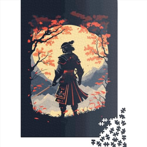 Samurai-Holzpuzzle, 1000 Teile, Lernspielzeug, 1000 Teile (75 x 50 cm) von QASEYIPV