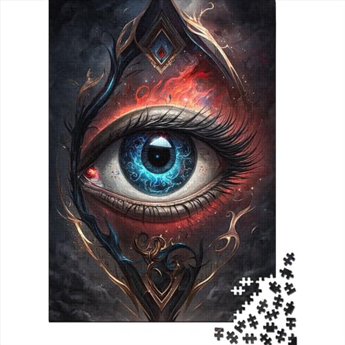 Sanduhrauge 1000 Teile Puzzle für Erwachsene Teenager Halloween Geschenk für Teenager Herren Damen 1000 Teile (38x26cm) von QASEYIPV