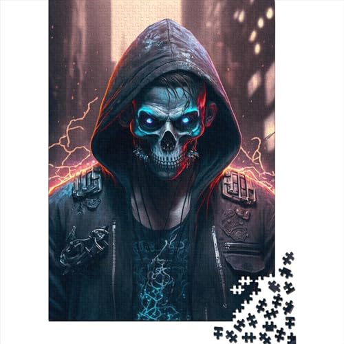 Skelett-Puzzle für Erwachsene und Jugendliche, Familienspiel, 1000 Teile (75 x 50 cm) von QASEYIPV