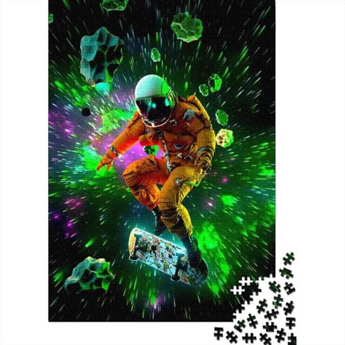 Space 66 Puzzle 1000 Teile für Erwachsene, Holzpuzzle, Lernspiel für Erwachsene Teenager, 1000 Teile (75x50cm) von QASEYIPV