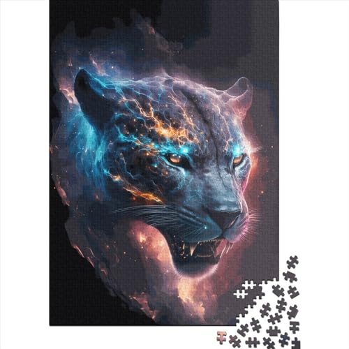 Stealth Panther Quadratisches Puzzle 1000 Teile für Erwachsene, Holzpuzzle für Familienunterhaltung, 1000 Teile (38 x 26 cm) von QASEYIPV