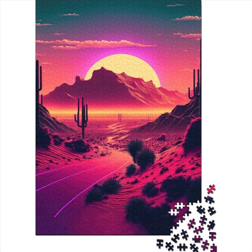 Subject_name> Puzzle 1000 Teile für Erwachsene aus Holz, Lernspiel, Herausforderung Spielzeug 1000 Teile (75 x 50 cm) von QASEYIPV